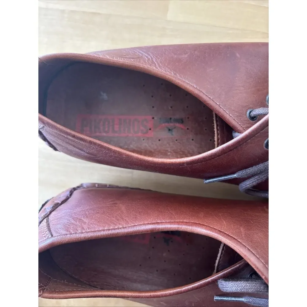 Men’s brown leather Pikolinos driving loafers Size 45 US 11/11.5 - Romania